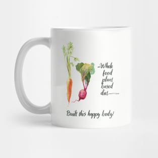 Whole Food Plant Based Vegan in Watercolor Mug